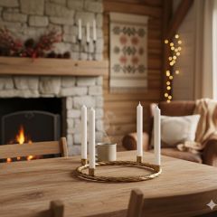 Metal Round Taper Candelabra