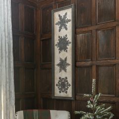 Metal Snowflakes Framed Print