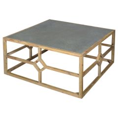 Metal Top Coffee Table