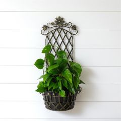 Metal Trellis Wall Planter