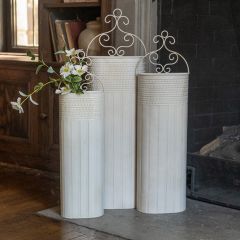 Metal Wall Bucket Wall Decor Set of 3