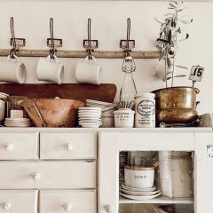 Metal Wall Hook Rack With 7 Hooks