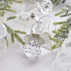 Metal Wing Angel Ornament Set of 3