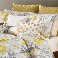 Metallic Gold Embroidery Accent Pillow