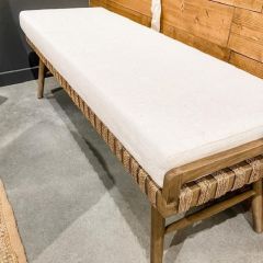 Mid Century Modern Cushioned Bench