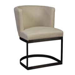 Curved Upholstered Dining Chair