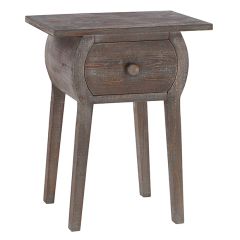 Midcentury Modern Fir Wood Accent Table