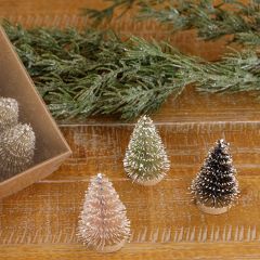 Mini Bottlebrush Trees 2 Boxed Sets of 12