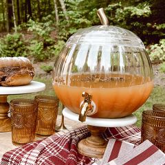 Mini Marble And Wood Cake Pedestal