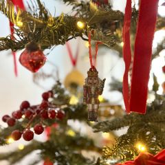 Mini Nutcracker Christmas Ornament Set of 6