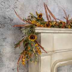 Mini Sunflower and Wildflower Decorative Garland