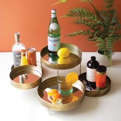 Mirrored Multi Level Display Stand