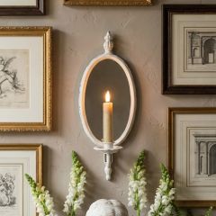Mirrored Taper Candle Wall Sconce