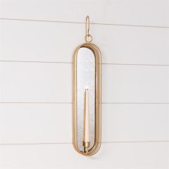 Mirrored Wall Sconce Candle Holder
