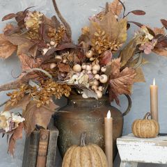 Mixed Autumn Foliage Stem
