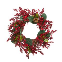 Mixed Christmas Foliage Wreath