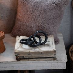 Modern Abstract Circle Chain Tabletop Decor