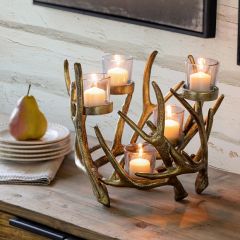 Modern Accents 5 Candle Holder Antler Centerpiece
