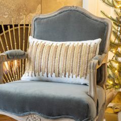 Modern Beaded Accent Pillow