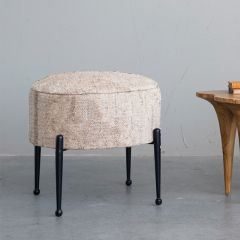 Modern Boho Upholstered Stool