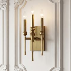 Modern Candelabra Champagne Bronze Wall Sconce