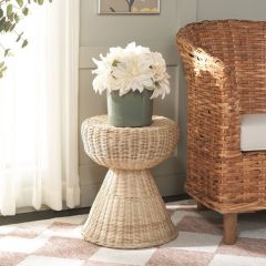 Modern Casual Rattan Accent Table Stool