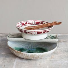 Modern Charms Reactive Crackle Glaze Serving Bowl