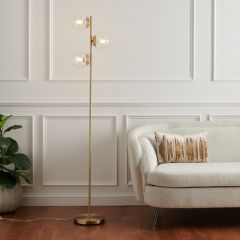 Modern Chic Glass Gobe Floor Lamp