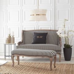 Modern Chic Simply Striped Love Seat