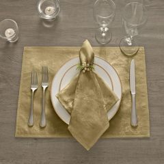 Modern Elegance Poinsettia Holiday Placemats Set of 4