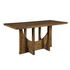 Modern Elm Wood Counter Table