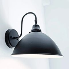 Modern Farmhouse Black Enamel Wall Sconce