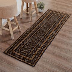 Modern Farmhouse Braided Jute Runner With Pad