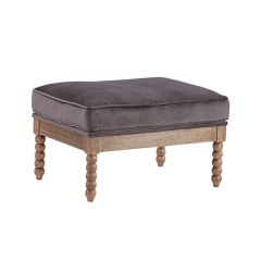 Modern Farmhouse Cushioned Ottoman