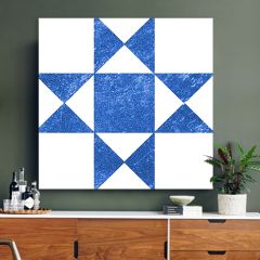 Modern Farmhouse Geometric Canvas Wall Art