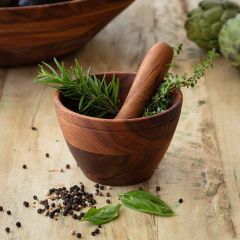 Modern Farmhouse Mortar and Pestle Set