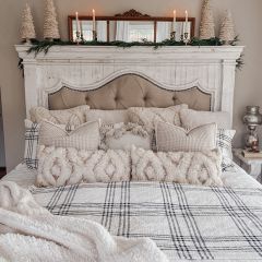 Modern Farmhouse Plaid Coverlet Set