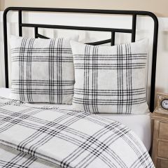 Modern Farmhouse Plaid Euro Sham