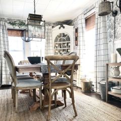 Modern Farmhouse Plaid Room Darkening Curtain Panel 