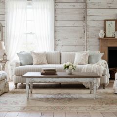 Modern Farmhouse Striped Sofa