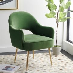 Modern Farmhouse Velvet Club Chair