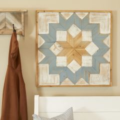 Modern Farmhouse Wood Quilt Square Wall Art