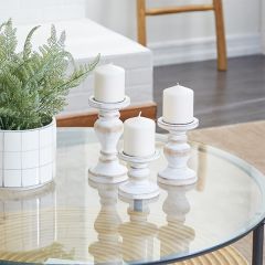 Modern Farmhouse Wooden Candle Holders