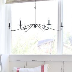 Modern Flair 6 Light Chandelier