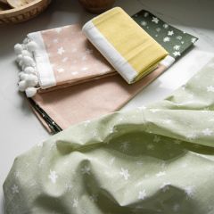 Modern Floral Cottage Tea Towel Set of 4