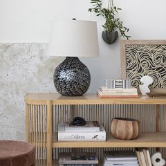 Modern Floral Pattern Table Lamp