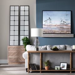 Modern Full Length Panel Mirror Set of 2