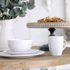 Modern Geometrics 16 Piece Stoneware Dish Set