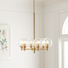 Modern Glass Globe Chandelier