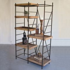 Modern Industrial Adjustable Display Shelf Unit